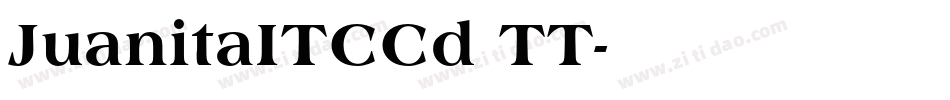 JuanitaITCCd TT字体转换